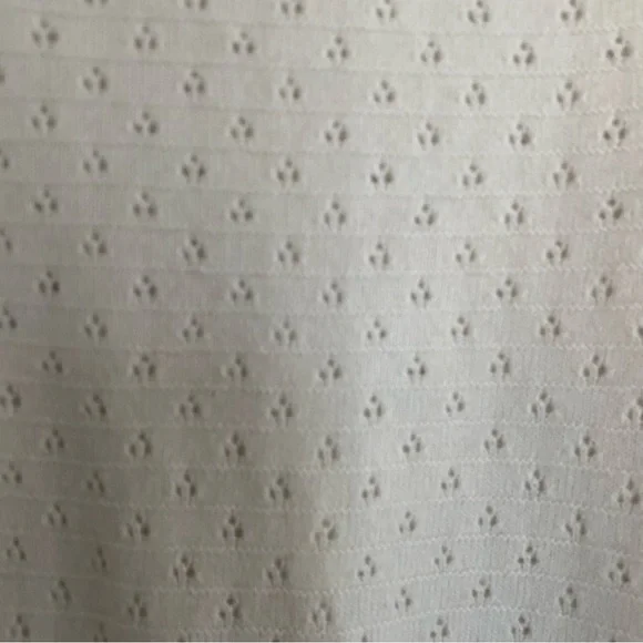 J. Crew | Ivory Crew Pointelle Wool and Alpaca Blend Crewneck Sweater, XL - Picture 4 of 8